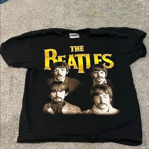 The Beatles Black and Yellow Short Sleeve Tee